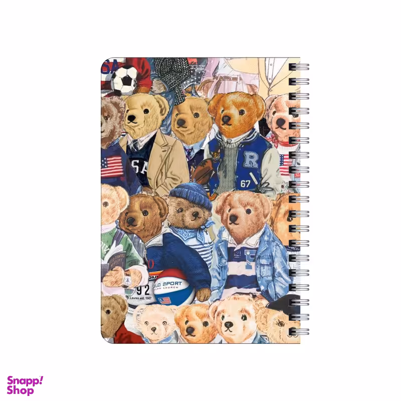 دفترچه یادداشت بامبیلیپ مدل خرس های خوشتیپ کد 9708913 تعداد برگ 80