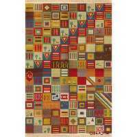 فرش ماشینی کلاریس کلکسیون گبه کد  100303