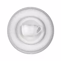 سرویس چینی 102 پارچه کامل مون بلان مشکی