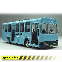 ماکت ماشین فلزی اتوبوس بنز   طول 15 سانت عرض 5 سانت صدا و چراغ دارد