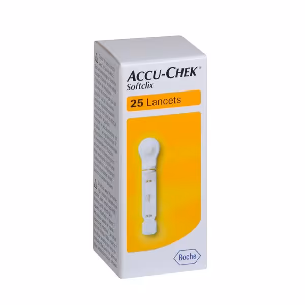 سوزن تست قند خون لنست اکیو چک ‌25 عددی Accu-Chek softclix