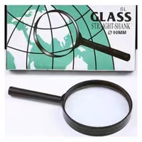 ذره بین دسته دار گلس سایز 90 بسته 5 عددی