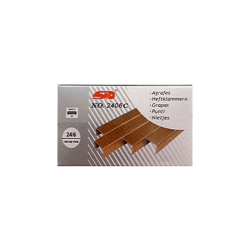 سوزن منگنه اس تی دی سایز 24/6 کد 2406C بسته 1000 عددی