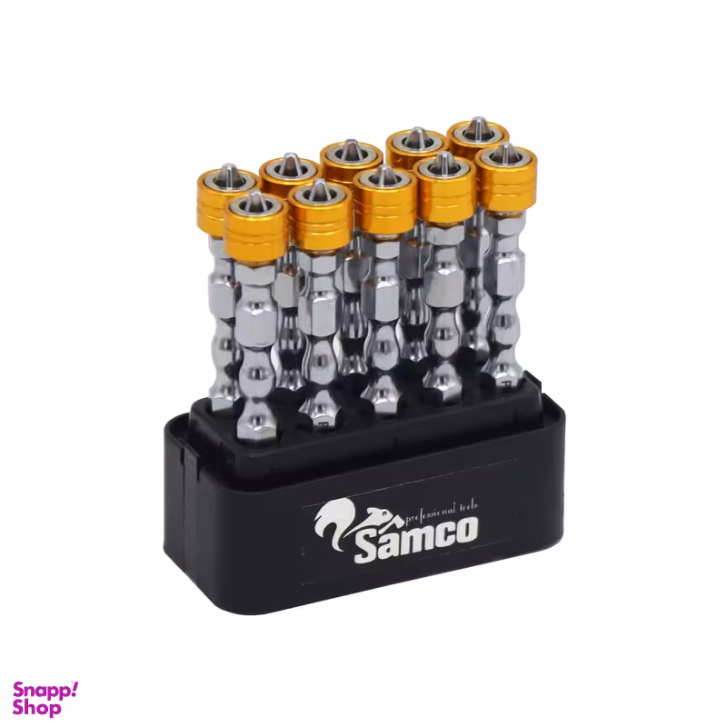 سری پیچ گوشتی دو سر چهار سو سامکو مدل مغناطیسی کد YPW-M010 مجموعه 10 عددی