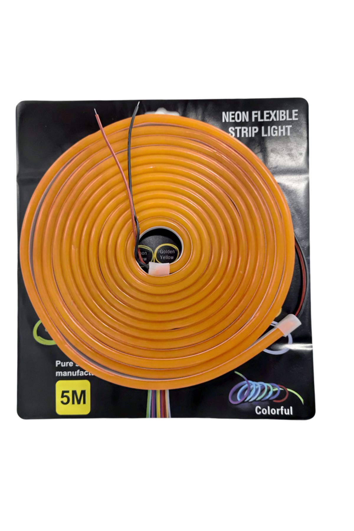 چراغ جلوی خودرو نارنجی نوار روبان نئونی 24V 8X16 میلی متر 5 دستگاه لینک قابل برش LAAM436 Genel Markalar
