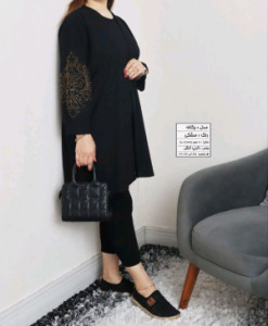 مانتو مجلسی کرپ مدل یگانه