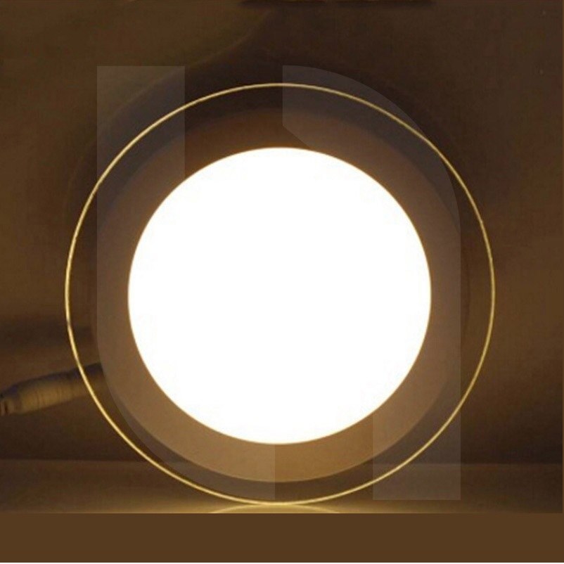 پنل LED 12W دور شیشه ای
