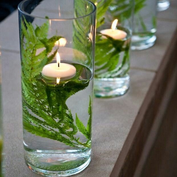 شمع عدسی رو آبی