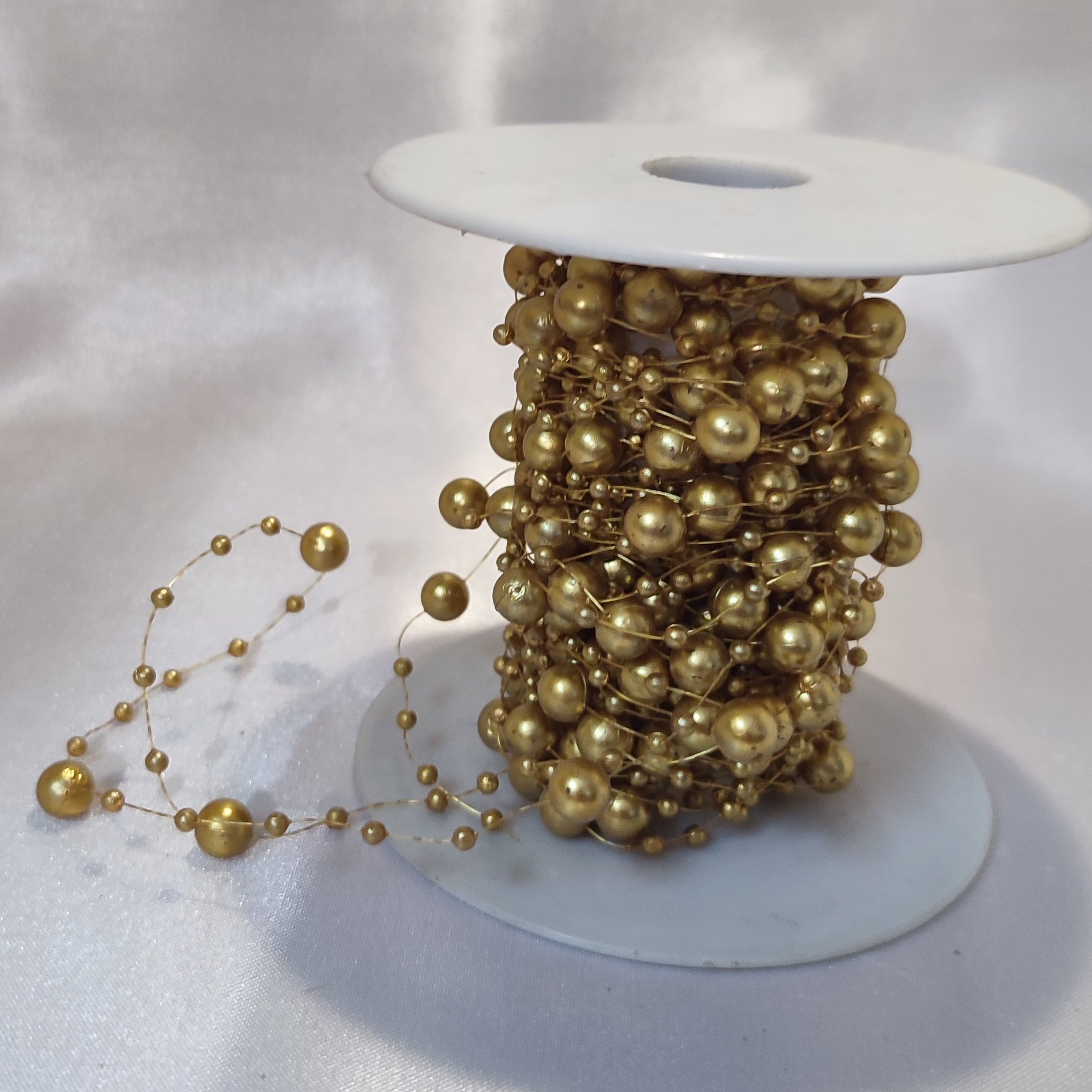 ریسه مرواریدطلایی توپی (یک متری جداگانه)