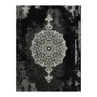 فرش ماشینی کاشان طرح k31m مشکی