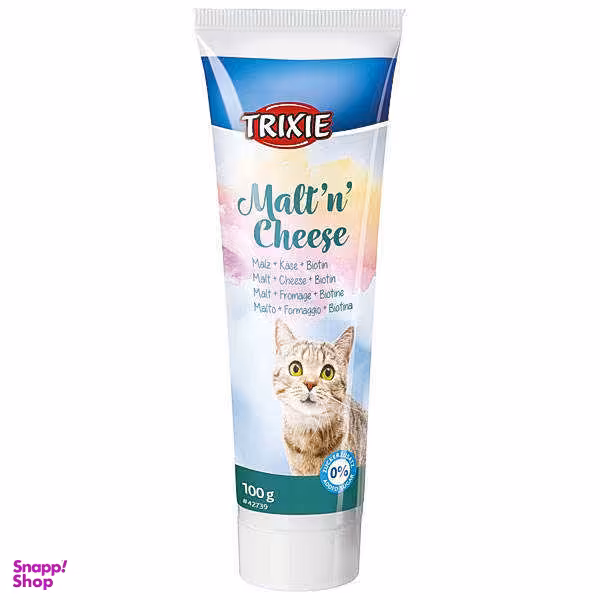 خمیر مالت گربه تریکسی مدل Cheese Malt وزن 100 گرم