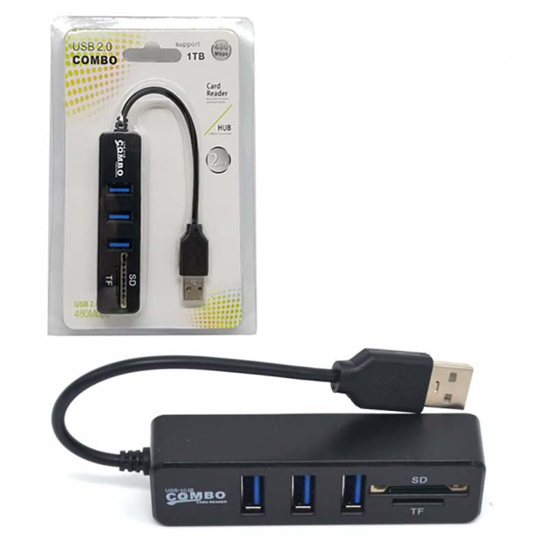 رم ریدر و هاب 3 پورت USB 20