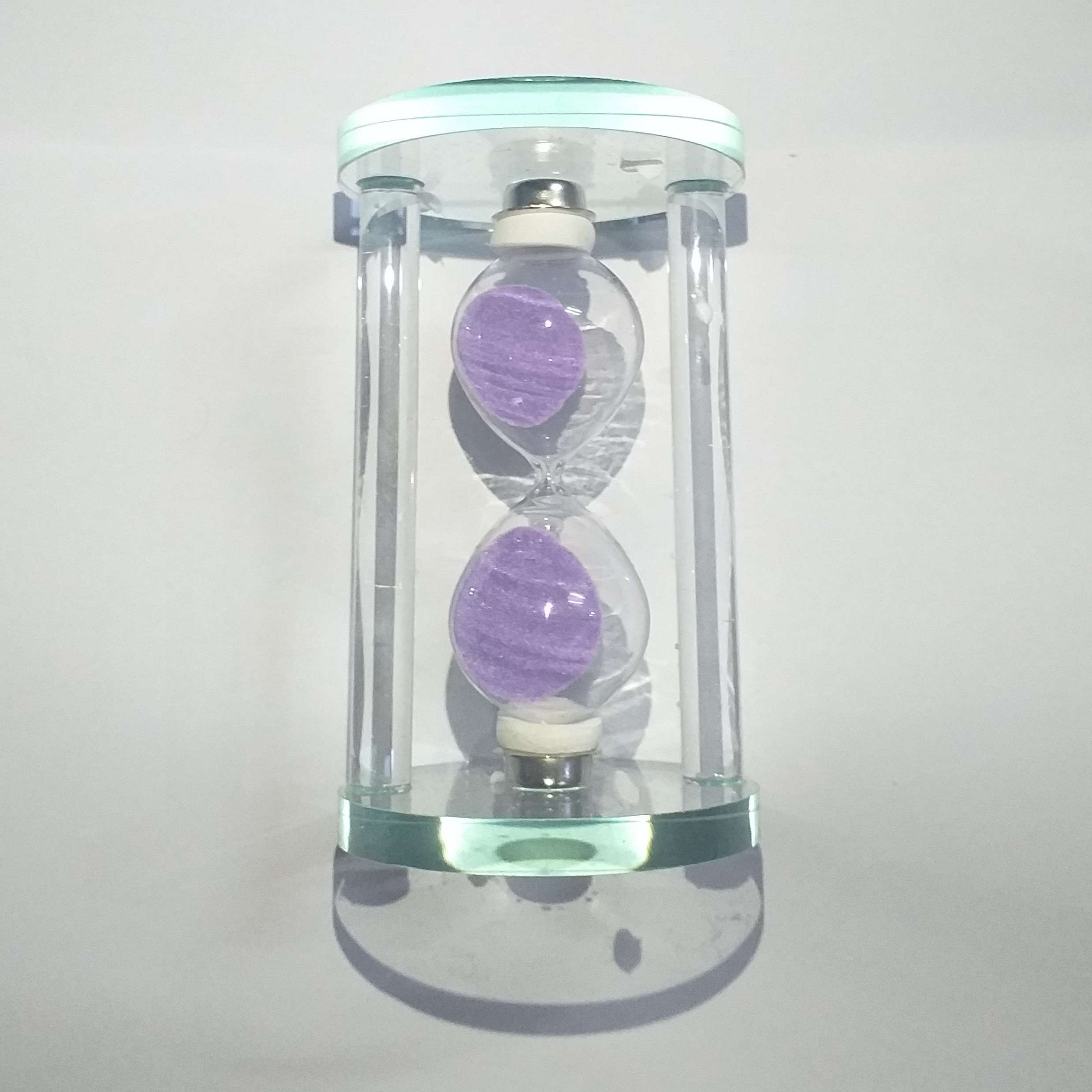 ساعت شنی شیشه ایی گرد