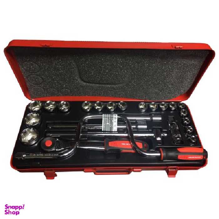 مجموعه 24 عددی آچار و سری بکس وی بی دبلیو مدل 585DE