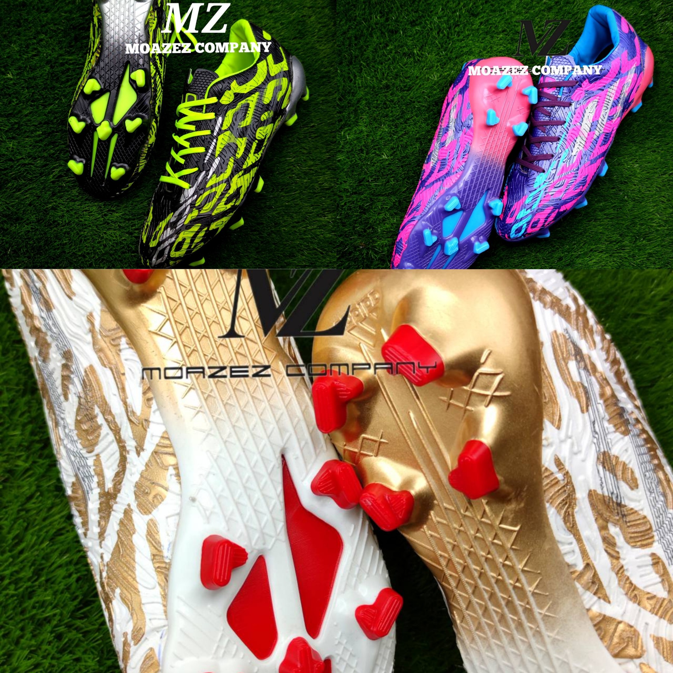 کفش استوک فوتبال چمن طبیعی ادیداس توتال adidas زیره سه بعدی
