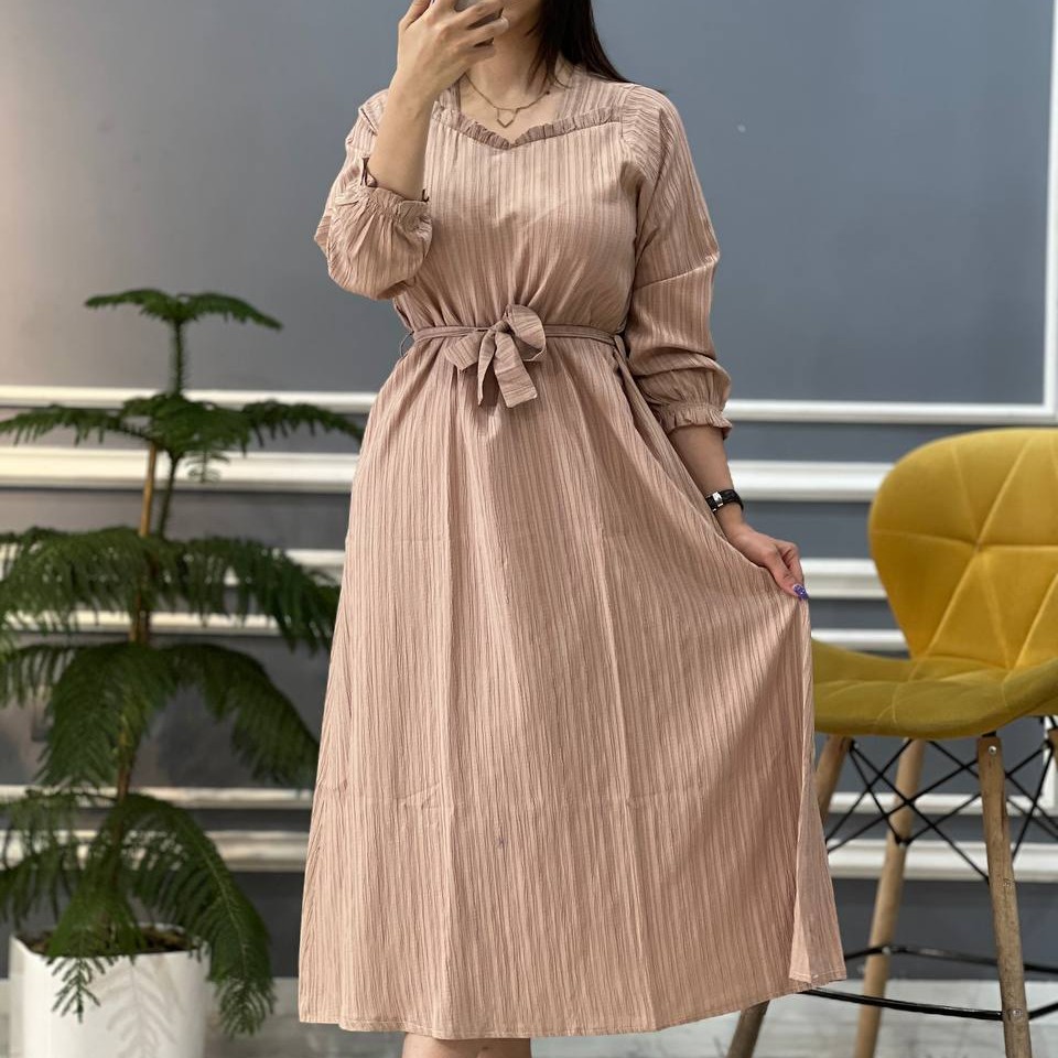 پیراهن کراش زنانه تابستونی بلند