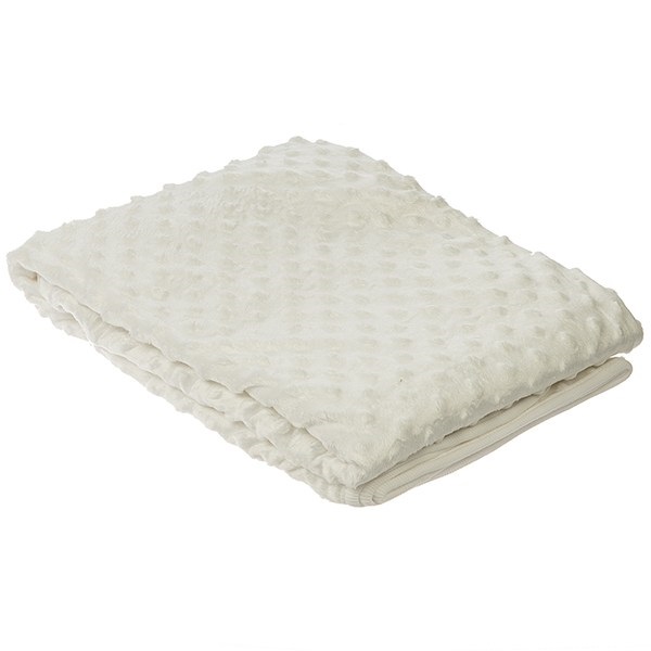 پتوی کلاهدار توپ توپی کارترز رنگ سفید | Carters Blanket
