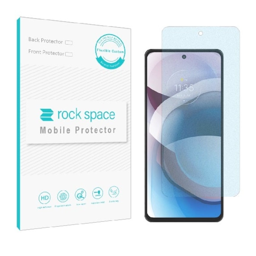  گلس نانو مات بلوکات (ضد اشعه آبی) و ضد ضربه گوشی موتورولا MOTO ONE برند راک اسپیس






