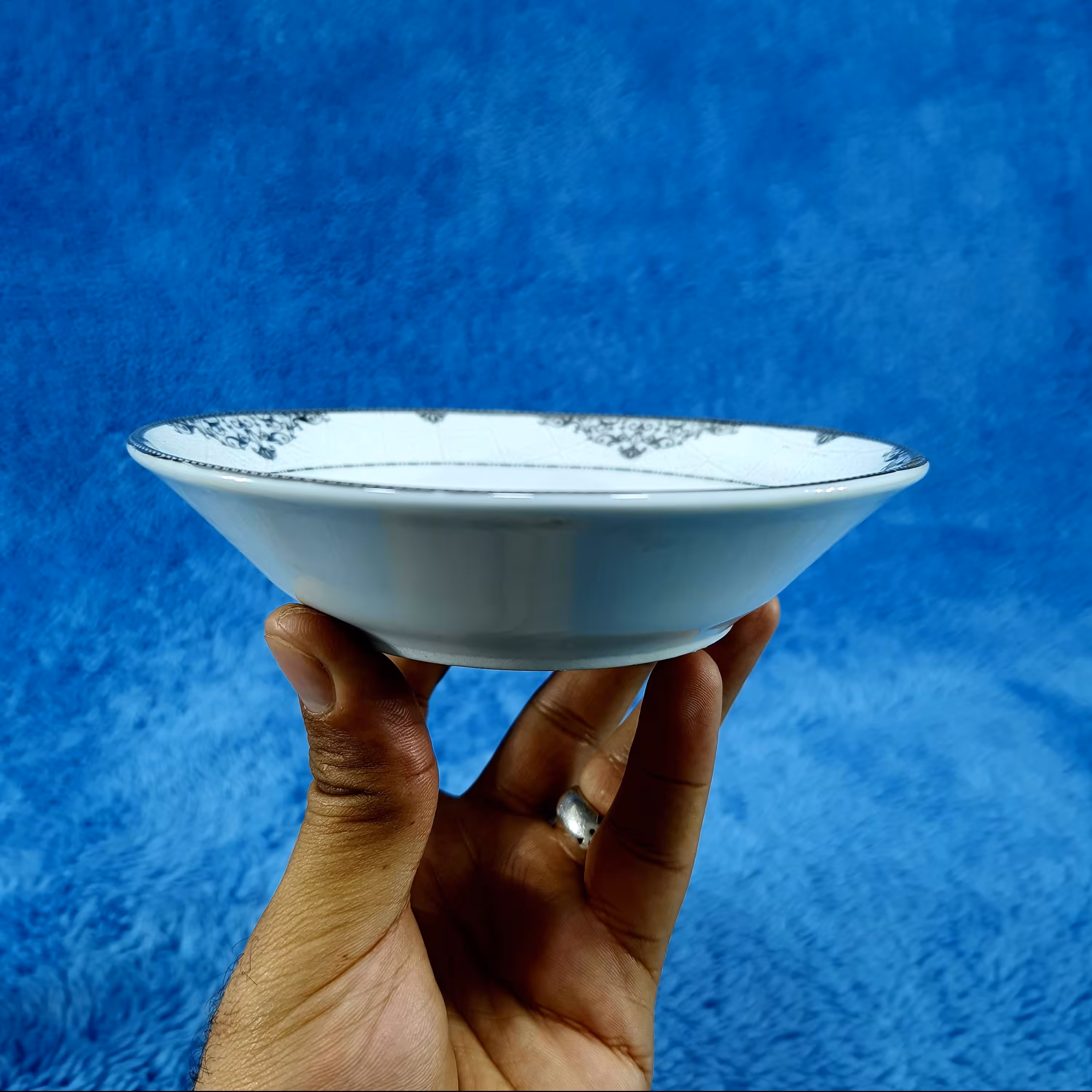 کاسه ماست خوری  چینی طرح پارس کد 533 در بسته 6 عددی