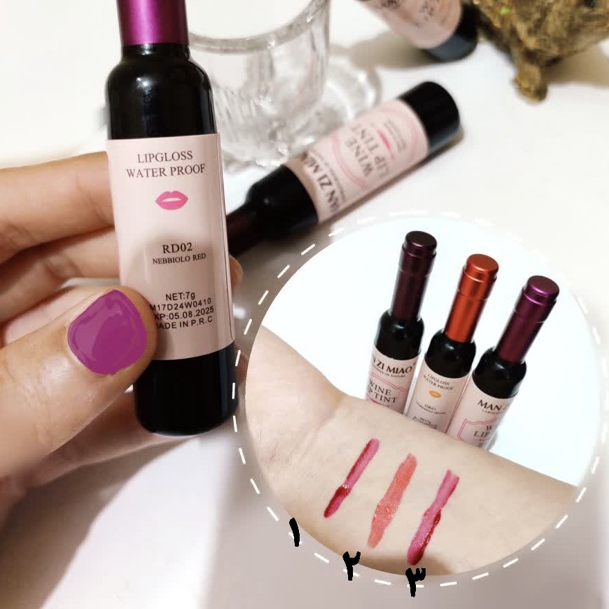 تینت لب شامپاینی اصلی 24 ساعته فوق العاده سبک و عالی