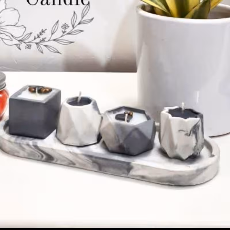 ست سنگی5تکه.شات شمع.شات و شمع.هدیه روز دختر. شمع 4تایی با سینی. طول سینی 24 سانت.ارتفاع هر شات 4 سانتی متر. 