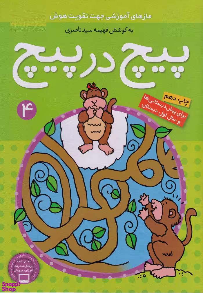 کتاب پیچ در پیچ اثر فهیمه سید ناصری انتشارات ذکر جلد 4