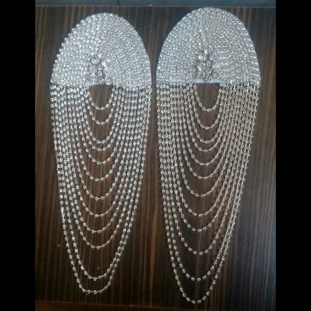 سردوشی جواهر دوزی یک جفت