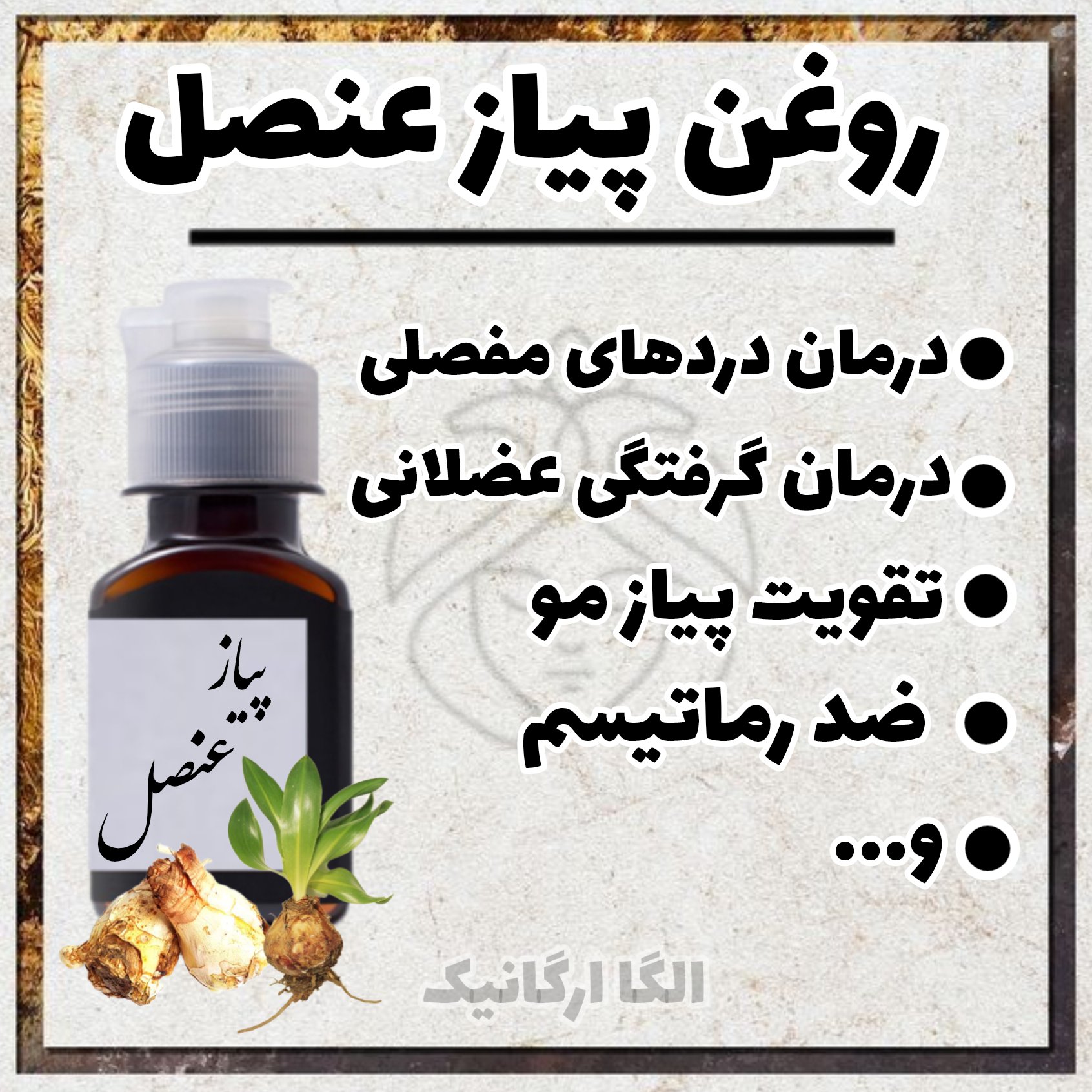 روغن پیاز عنصل 60 سی سی