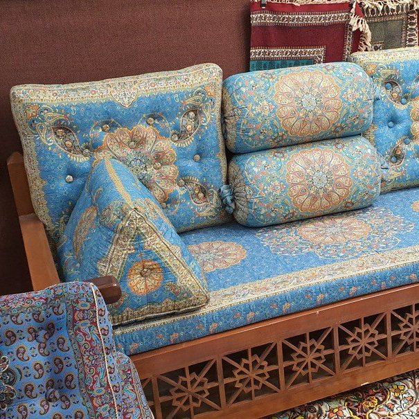 سرویس ترمه شاه نشین 7 تیکه طرح افشار تحویل در باربری مقصد (پس کرایه)