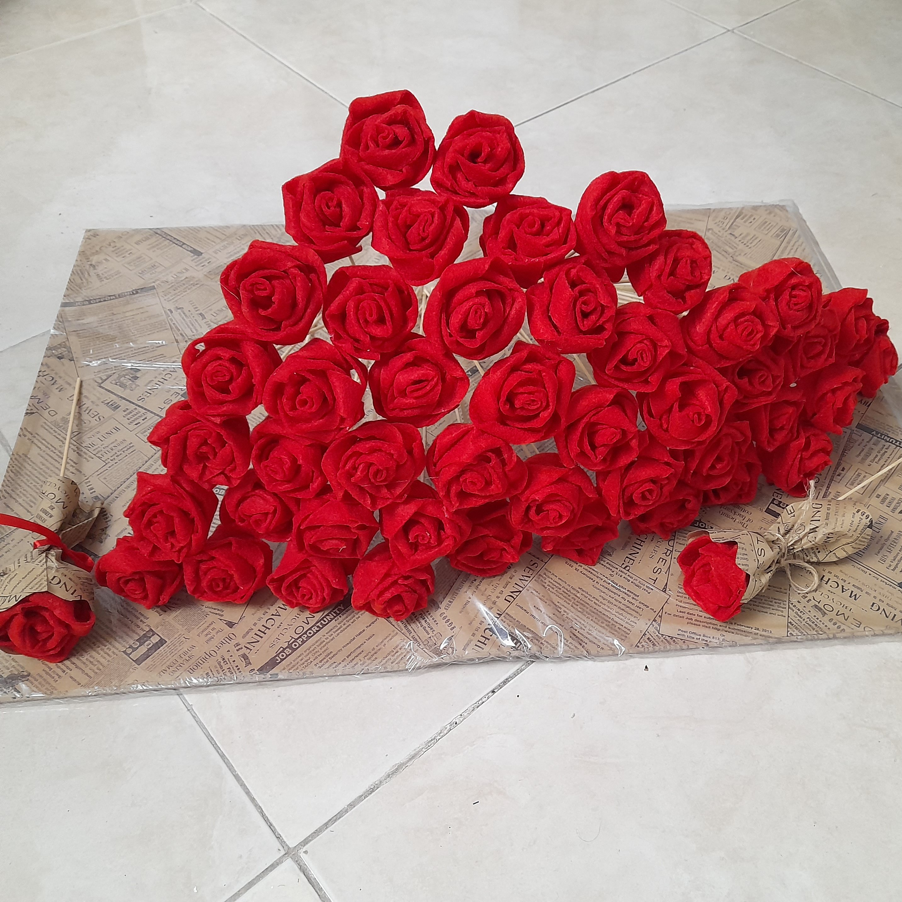 گل رز نمدی، گیفت گل