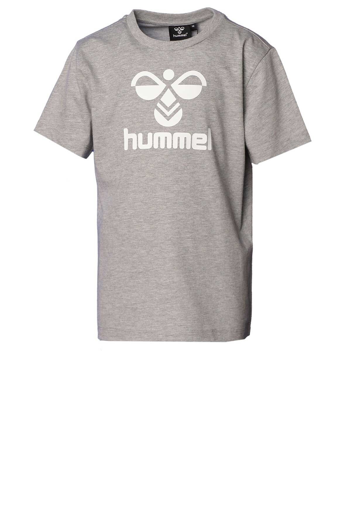 تی شرت خاکستری دخترانه و پسرانه بچگانه لورن 911653 2006 اورجینال hummel