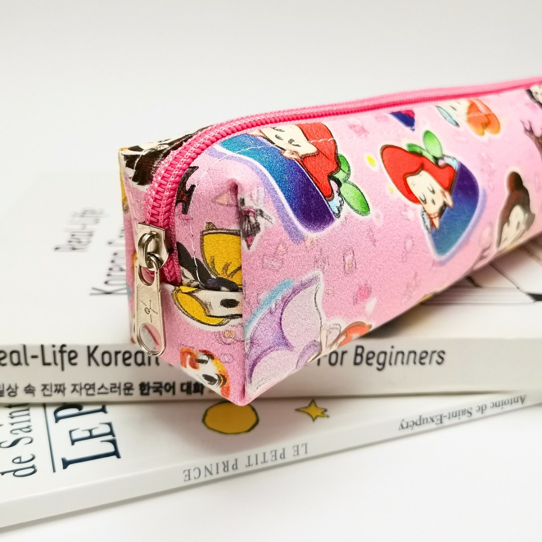 جامدادی فانتزی طرح پرنسس های دیزنی چرم مصنوعی