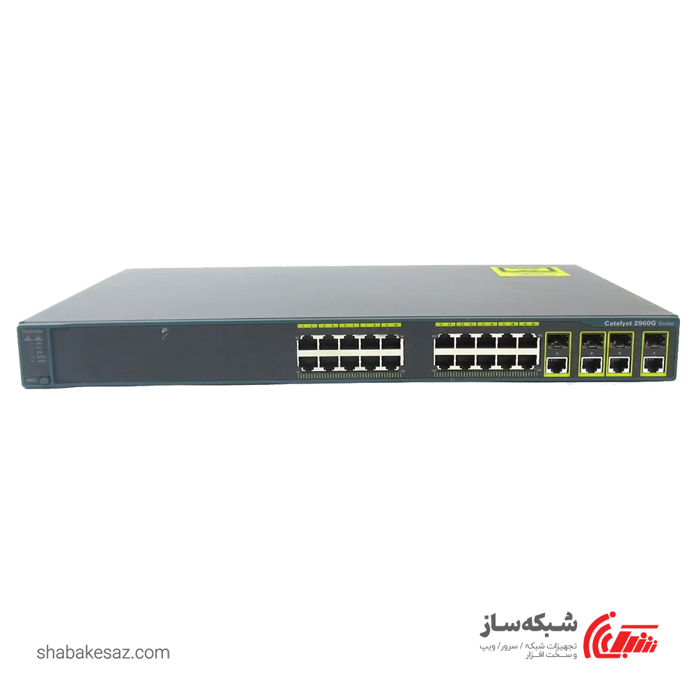 قیمت و خرید سوییچ سیسکو Cisco WS-C2960G-24TC-L رکمونت 24 پورت 10/100/1000Mbps - شبکه ساز