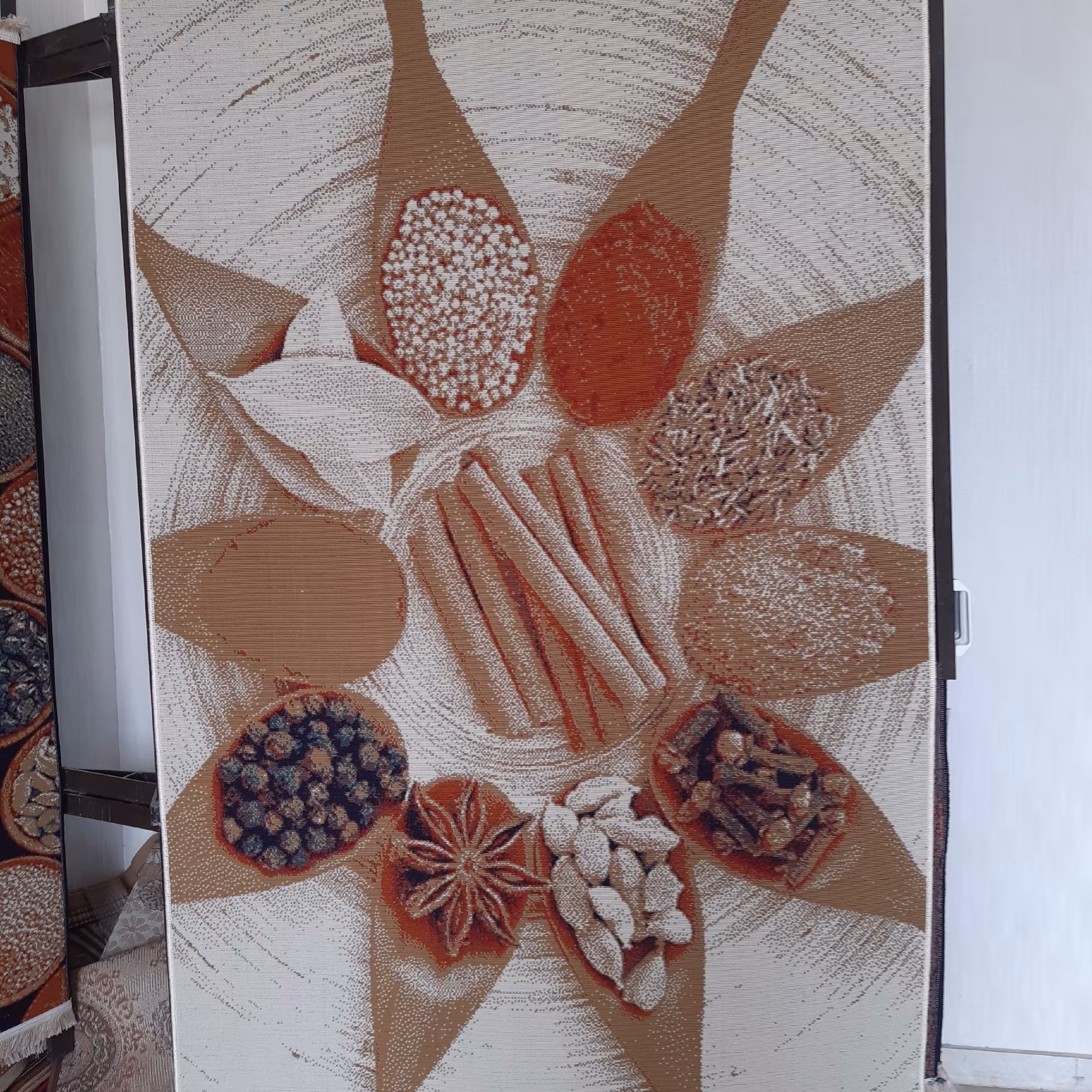 گلیم ماشین طرح ادویه سایز 1×1/5