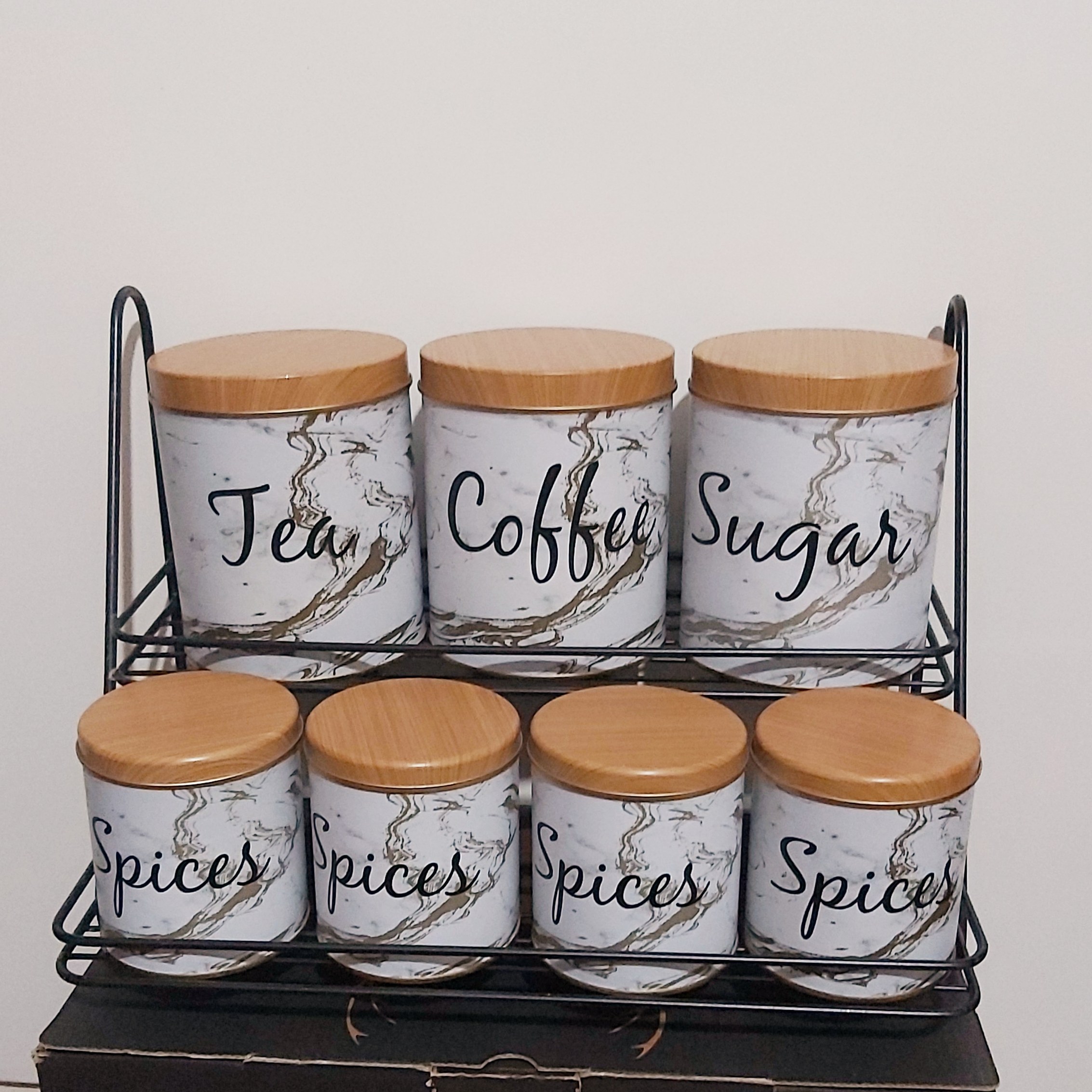 پاسماوری 7 تیکه استنددار سفید ترک فلزی