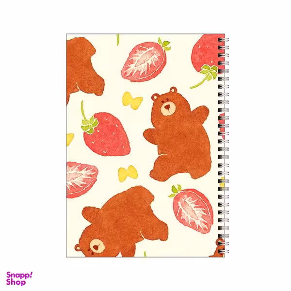 دفتر مشق 100 برگ بامبیلیپ طرح خرس و توت فرنگی کد 8367303