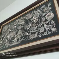 تابلو قلم زنی مسی با قاب کلاسیک اسپرت پی وی سی سایز  70در40