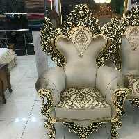 مبل استیل مدل زنگوله چوب راش 7نفره و 9نفر ترکیب رنگ بندی چوب و پارچه به سلیقه مشتری انجام میشود 