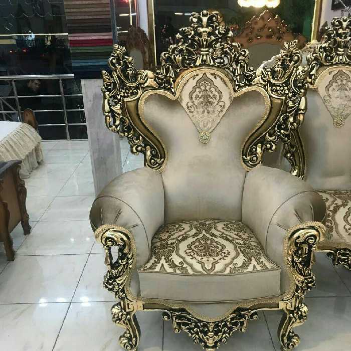 مبل استیل مدل زنگوله چوب راش 7نفره و 9نفر ترکیب رنگ بندی چوب و پارچه به سلیقه مشتری انجام میشود 