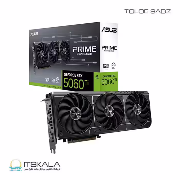 کارت گرافیک ایسوس مدلPRIME GEFORCE RTX™ 5060 Ti 16GB GDDR7