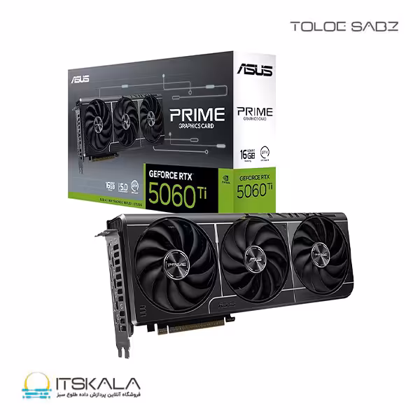 کارت گرافیک ایسوس مدلPRIME GEFORCE RTX™ 5060 Ti 16GB GDDR7