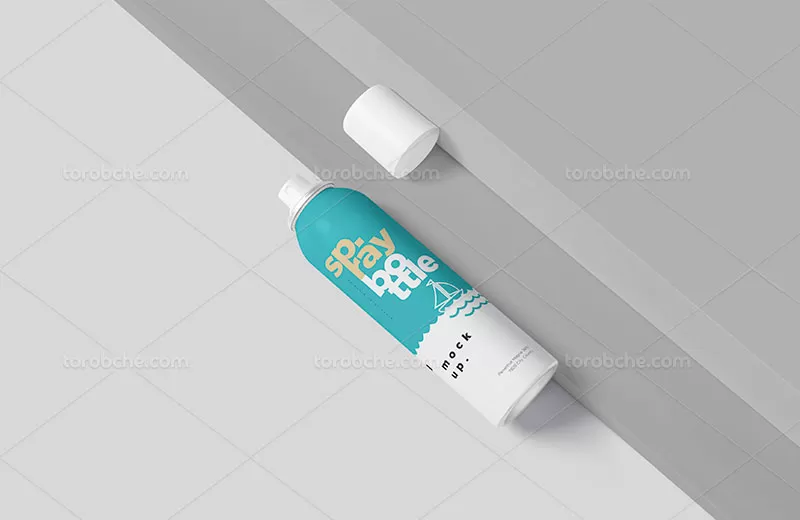 فایل موکاپ بطری اسپری | گرافیک با طعم تربچه