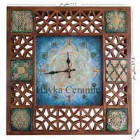 ساعت دیواری دست ساز دکوری بدون طاقچه