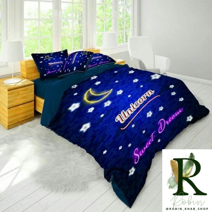 روتختی سه بعدی تکنفره میکرو ترک پنج تکه طرح sweet dream