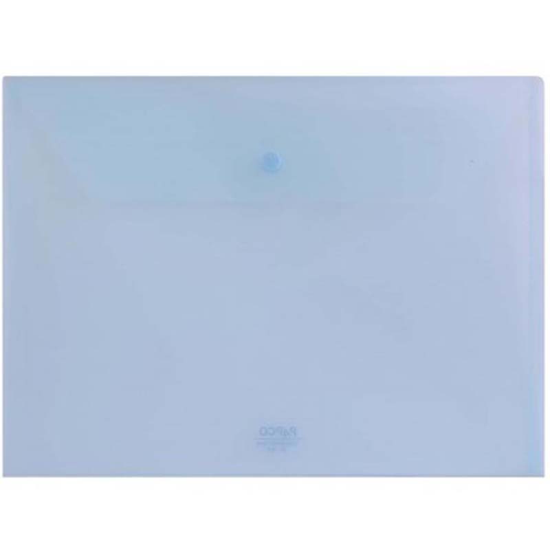 خرید پاکت دکمه دار پاپکو A4 شفاف مدل A4-105T