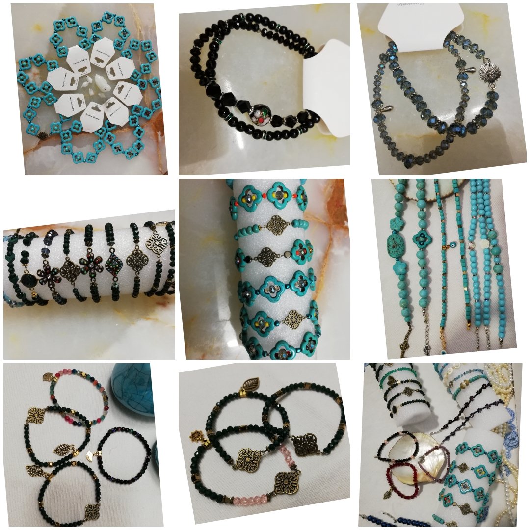 دستبندهای مروارید و کریستال