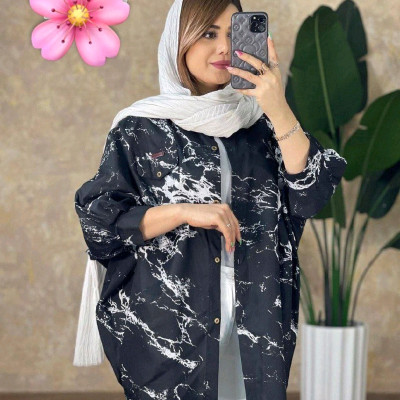 پانچو زنانه پوپلین نخ مدل پانچ شادی shadi