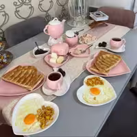 صبحانه خوری دونفره قلبی برند آیسرام