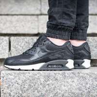 کفش کتانی رانینگ نایک ایرمکس 90 مشکی پوست ماری Nike Air Max Running Shoes