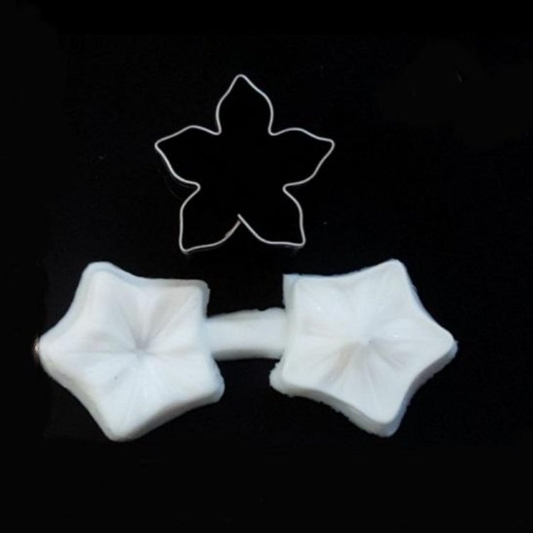 ست کاتر ووینر فوندانت گل چهار پر نوک تیز مجموعه دو عددی